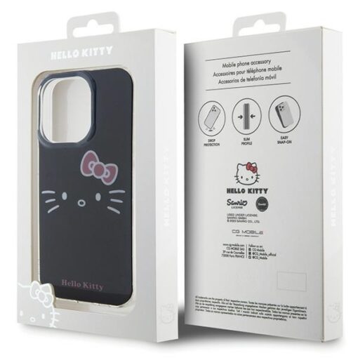 Hello Kitty case for iPhone 15 Pro 6,1" black hardcase IML Kitty Face - Image 8