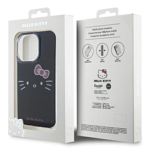 Hello Kitty case for iPhone 15 Pro Max 6,7" black hardcase IML Kitty Face - Image 8