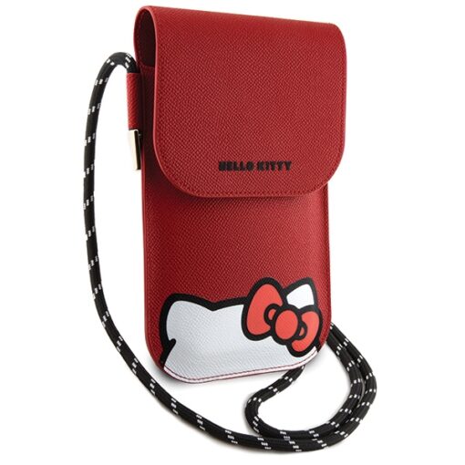 Hello Kitty Bag red Leather Hiding Kitty Cord - Image 3