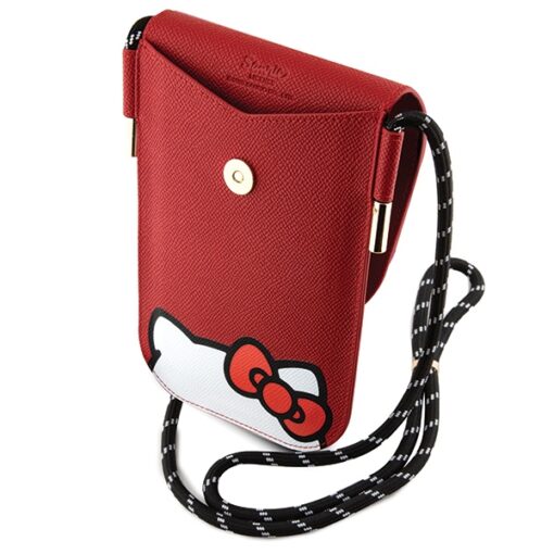 Hello Kitty Bag red Leather Hiding Kitty Cord - Image 5