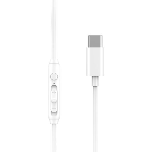 WIWU wired earphones EB314 USB-C white - Image 3