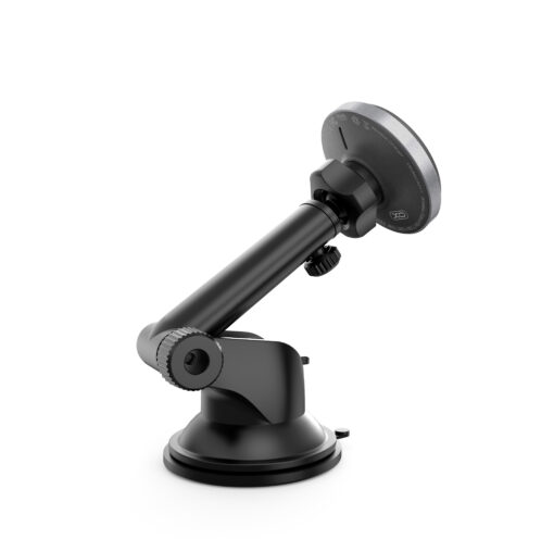 XO car holder magnetic CX017 with wireless inductive charger black 15W with suction cup - Image 4