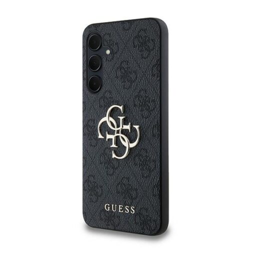 Guess case for Samsung Galaxy A35 GUHCSA354GMGGR black HC PU big 4G metal logo - Image 2