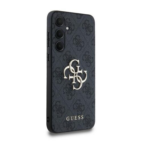 Guess case for Samsung Galaxy A35 GUHCSA354GMGGR black HC PU big 4G metal logo - Image 4