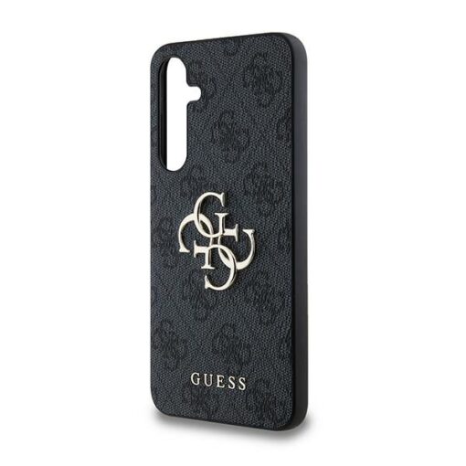 Guess case for Samsung Galaxy A35 GUHCSA354GMGGR black HC PU big 4G metal logo - Image 6