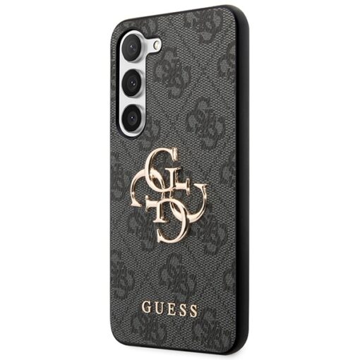 Guess case for Samsung Galaxy A55 GUHCSA554GMGGR black HC PU big 4G metal logo - Image 2