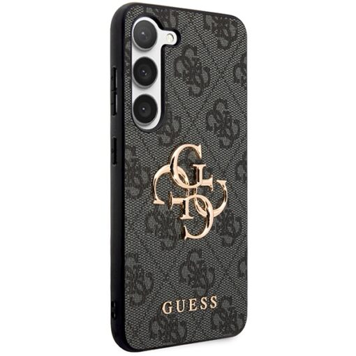 Guess case for Samsung Galaxy A55 GUHCSA554GMGGR black HC PU big 4G metal logo - Image 4