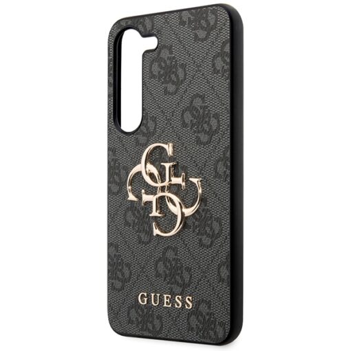 Guess case for Samsung Galaxy A55 GUHCSA554GMGGR black HC PU big 4G metal logo - Image 6