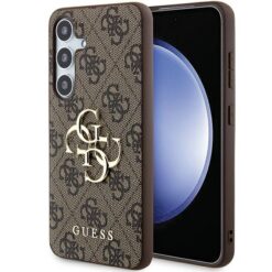 Guess case for Samsung Galaxy A55 GUHCSA554GMGBR brown HC PU big 4G metal logo