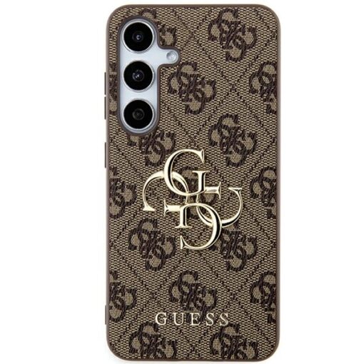 Guess case for Samsung Galaxy A55 GUHCSA554GMGBR brown HC PU big 4G metal logo - Image 3
