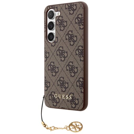 Guess case for Samsung Galaxy A55 GUHCSA55GF4GBR brown HC PU 4G with charm - Image 2