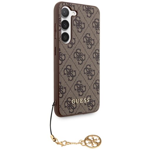 Guess case for Samsung Galaxy A55 GUHCSA55GF4GBR brown HC PU 4G with charm - Image 4