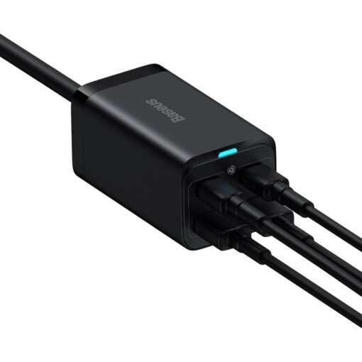 Baseus wall charger GaN3 Pro 100W 2x USB-C 2x USB black - Image 6