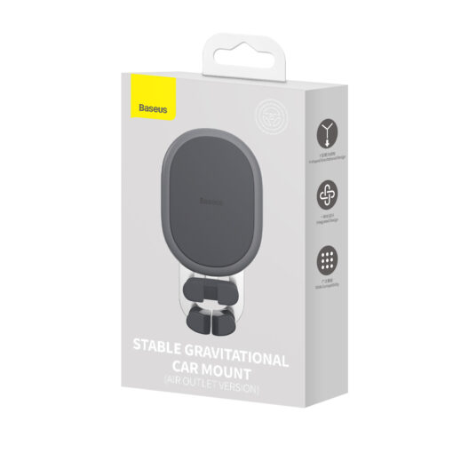 Baseus car holder Stable black gravity air vent - Image 10