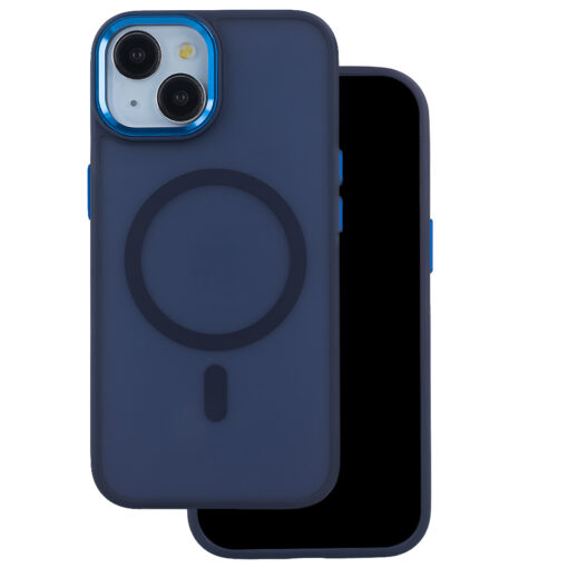 Frozen Mag case for iPhone 15 6,1" navy blue