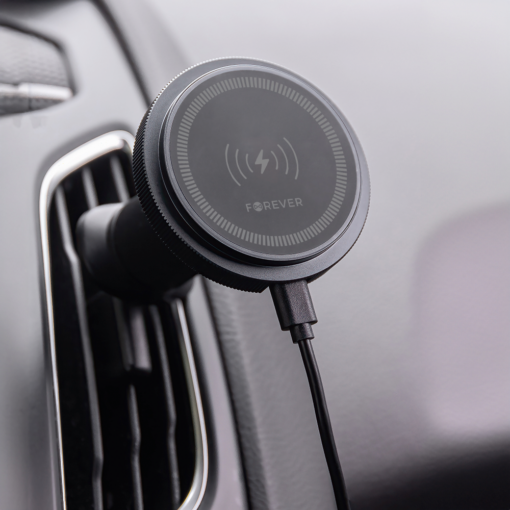 Forever car holder for air vent MACH-200 magnetic with wireless charging black 15W - Image 6