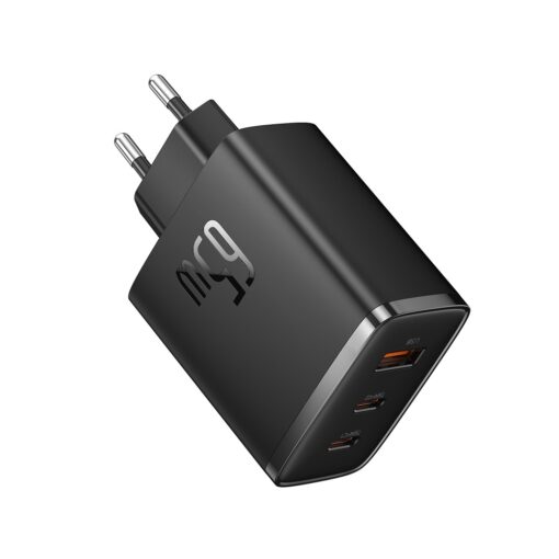 Baseus wall charger Cube Pro PD 65W 2x USB-C 1x USB black - Image 2