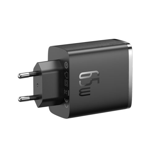 Baseus wall charger Cube Pro PD 65W 2x USB-C 1x USB black - Image 4