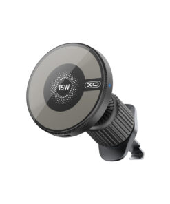 XO car holder magnetic CX025 with wireless inductive charger 15W black air vent