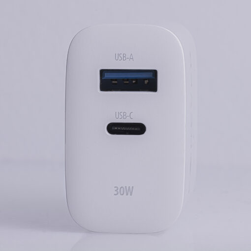 Forever TC-07-30AC PD QC charger 1x USB-C 1x USB 30W white + USB-C - USB-C cable 60W - Image 13