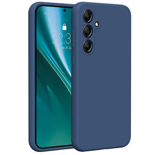 Etteri Silicone case for Samsung Galaxy A35 5G dark blue