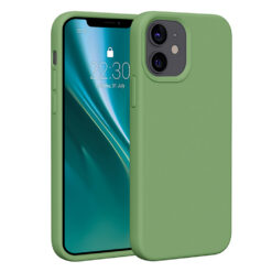 Etteri Silicone case for iPhone 12 / 12 Pro 6,1" light green