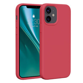 Etteri Silicone case for iPhone 12 / 12 Pro 6,1" raspberry