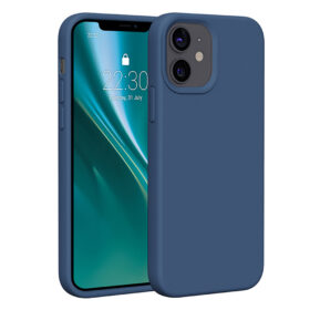 Etteri Silicone case for iPhone 12 / 12 Pro 6,1" dark blue