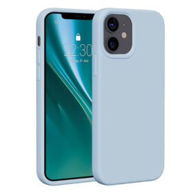 Etteri Silicone case for iPhone 12 / 12 Pro 6,1" light blue
