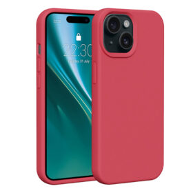 Etteri Silicone case for iPhone 15 6,1" raspberry
