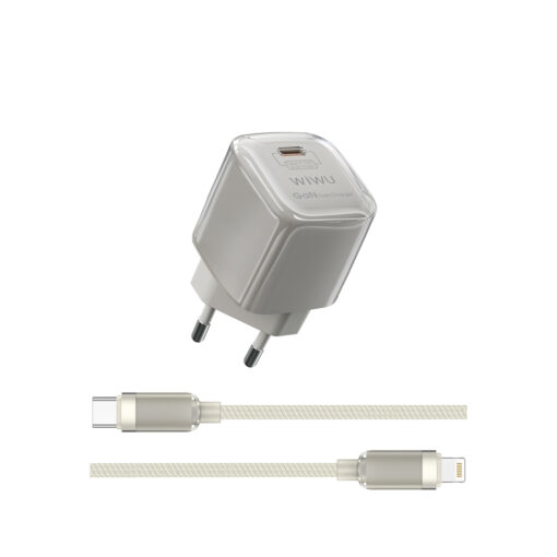 WIWU Jello 30W GaN Charger Sets Wi-U017 C-L, EU Plug