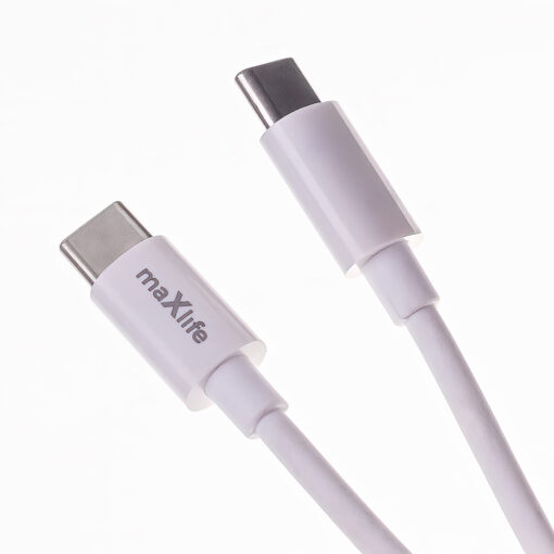 Maxlife MXTC-06-20C PD QC charger 1x USB-C 20W white + USB-C - USB-C cable 20W - Image 3