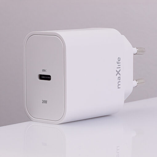 Maxlife MXTC-06-20C PD QC charger 1x USB-C 20W white + USB-C - USB-C cable 20W - Image 9