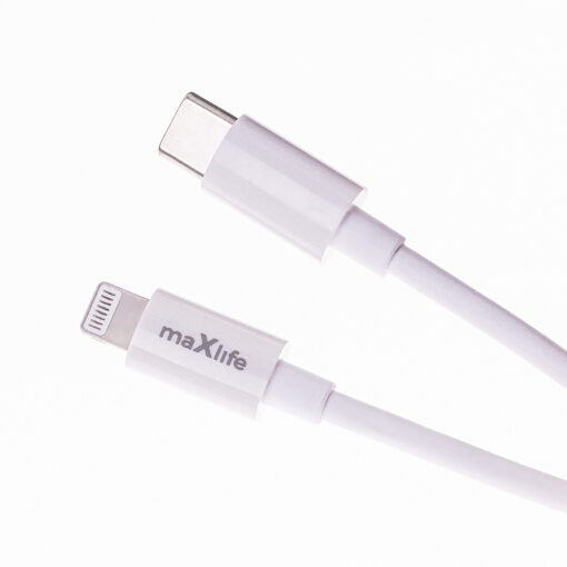 Maxlife MXTC-06-20C PD QC charger 1x USB-C 20W white + USB-C - Lightning cable 20W - Image 7