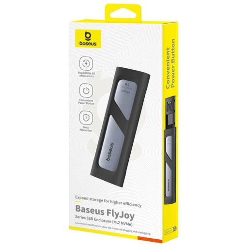 Baseus FlyJoy Series SSD Enclosure (M.2 NVMe) Space Grey - Image 7