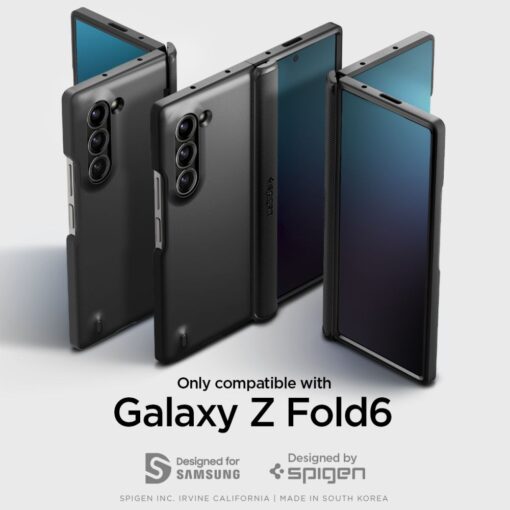 Spigen Slim Armor Pro case for Samsung Galaxy Z Fold 6 black - Image 10