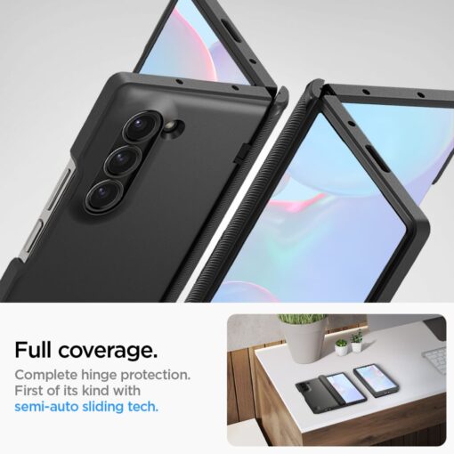 Spigen Slim Armor Pro case for Samsung Galaxy Z Fold 6 black - Image 11