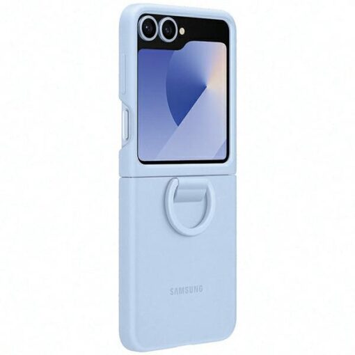 Samsung Silicone Case with Ring for Samsung Galaxy Z Flip6 F741 blue