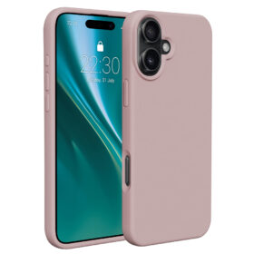 Etteri Silicone case for iPhone 16 Plus 6,7" light pink