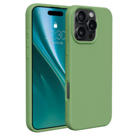 Etteri Silicone case for iPhone 16 Pro 6,3" light green