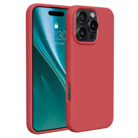 Etteri Silicone case for iPhone 16 Pro 6,3" raspberry