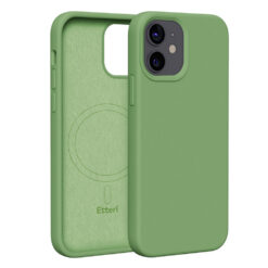 Etteri Silicone Mag case for iPhone 12 / 12 Pro 6,1" light green