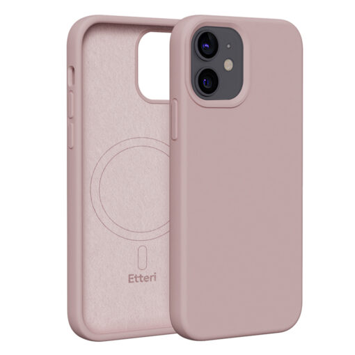 Etteri Silicone Mag case for iPhone 12 / 12 Pro 6,1" light pink