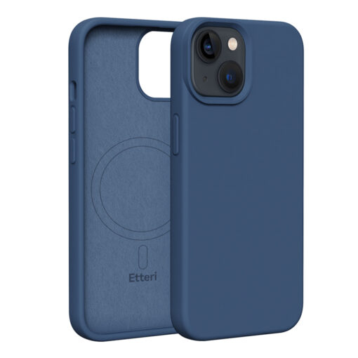 Etteri Silicone Mag case for iPhone 13 6,1" dark blue