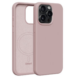Etteri Silicone Mag case for iPhone 15 Pro Max 6,7" light pink