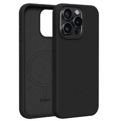 Etteri Silicone Mag case for iPhone 15 Pro Max 6,7" black