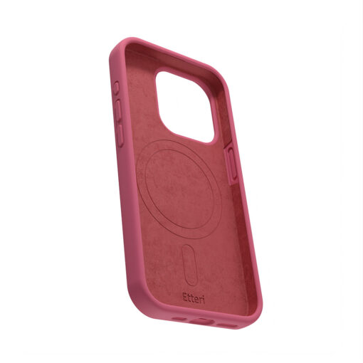 Etteri Silicone Mag case for iPhone 15 6,1" raspberry - Image 4