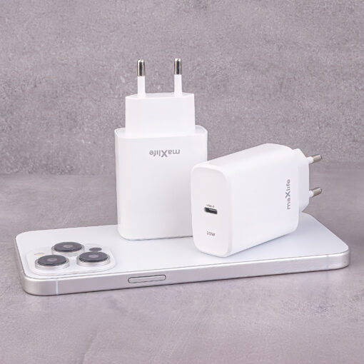 Maxlife MXTC-10-20C PD QC charger 1x USB-C 20W white - Image 11