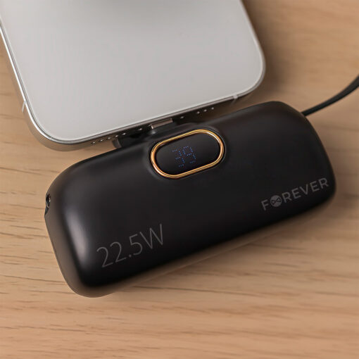 Forever mini power bank MTB-100 22.5W 5000 mAh Lightning black - Image 10