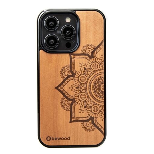 Bewood case for iPhone 15 Pro 6,1" Mandala Applewood